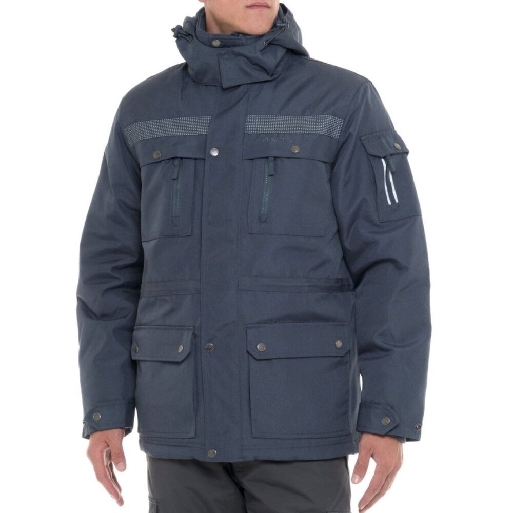 NWT Arctix men 3X Insulated performance tundra jacket visibility stripped steel